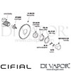 Cifial 32217EM.L 32217EM.R Emmie 3 4 Inch Wall Stop Valve Dimension